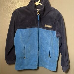 Boys XXS (4-5) Columbia Blue and Navy Fleece Jacket